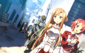 Sword art online, asuna, мастера меча онлайн, sao, лизбет, lizbeth