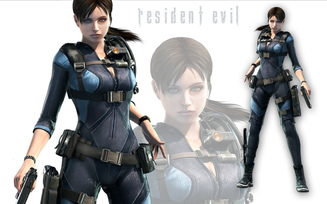 capcom, warrior, stars, fighter, girl, 3d, Resident evil, bsaa, brown hair, sexy, jill valentine